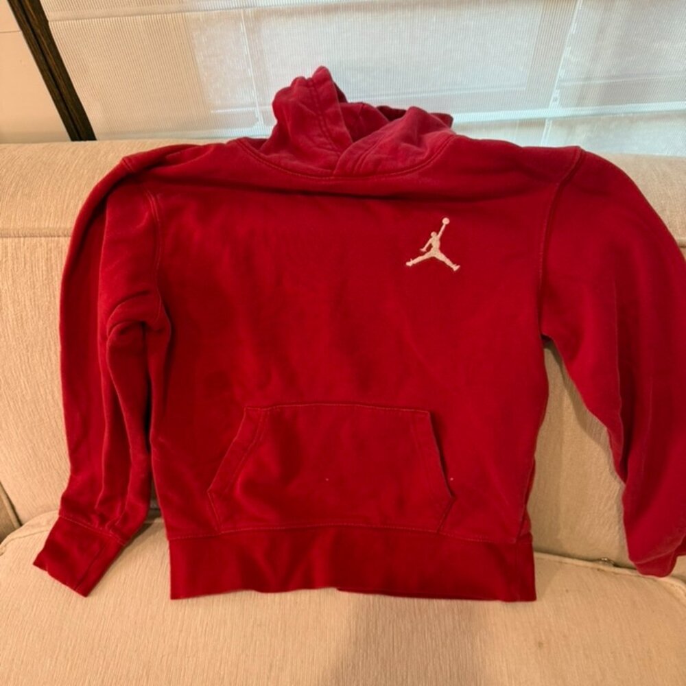 Red Jordan Youth Medium Sweatshirt Hoodie